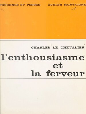 cover image of L'enthousiasme et la ferveur